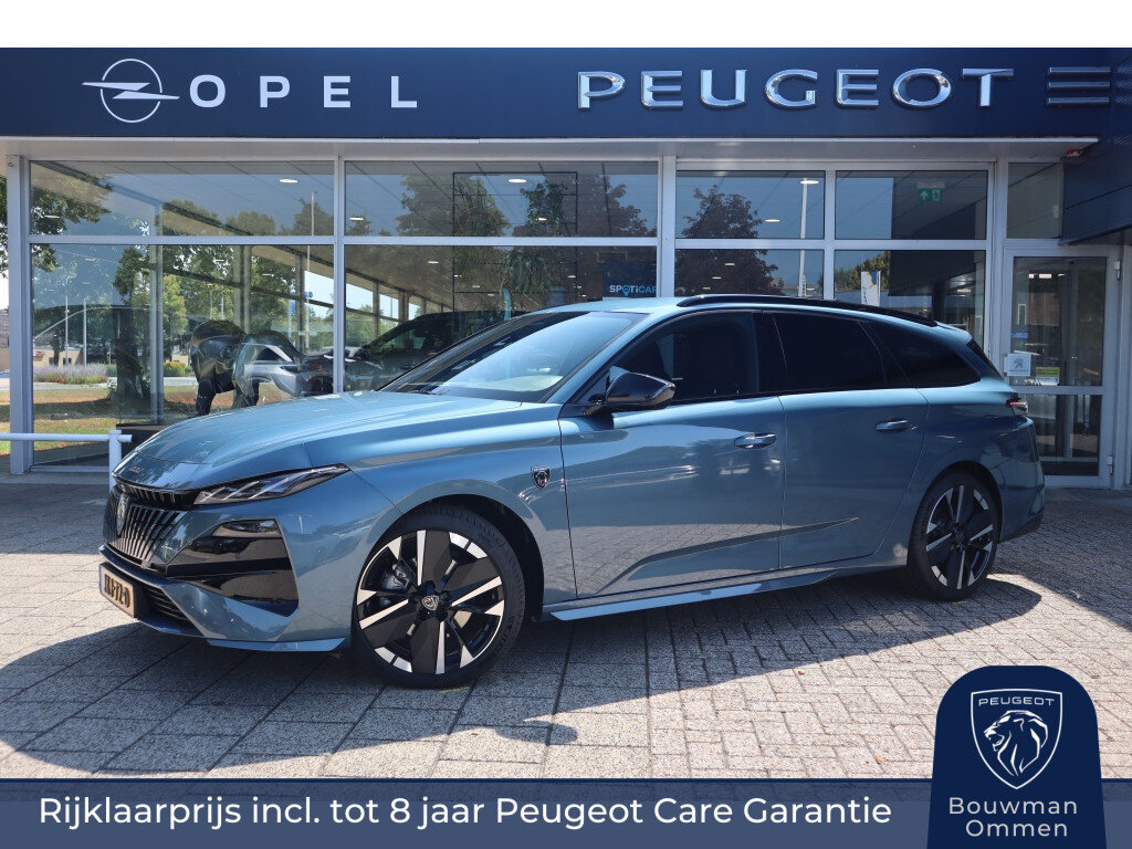 Peugeot 308 SW GT Hybrid 145PK e-DCS6 Automaat, Rijklaarprijs, Adaptieve Cruise Control 360 graden Camera Navigatie DAB+