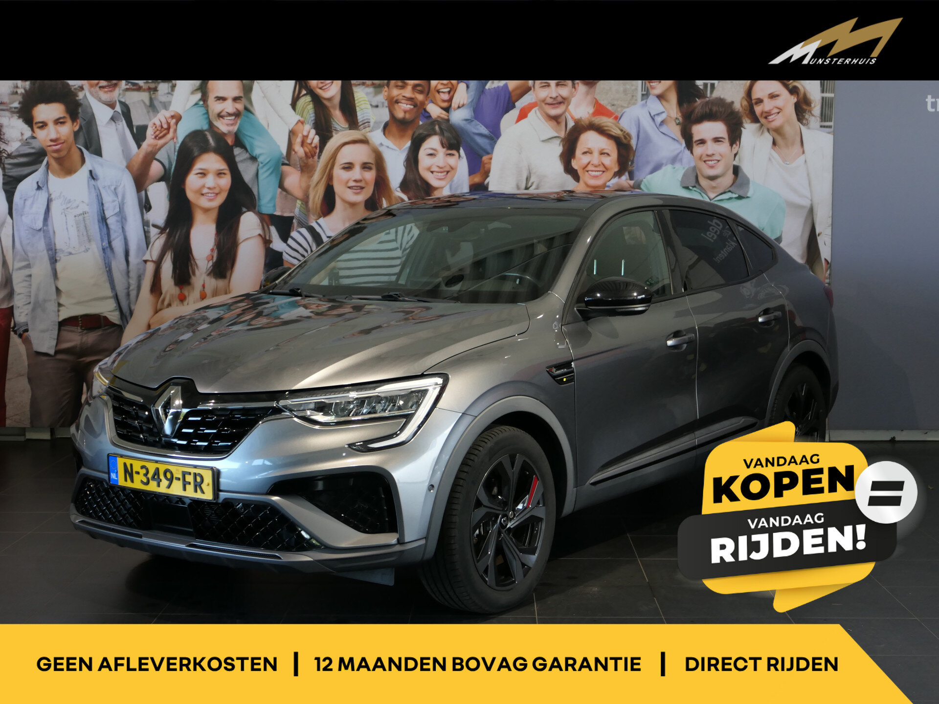 Renault Arkana 1.6 E-Tech Hybrid 145 R.S. Line - Occasion Lease vanaf €619 p/m -