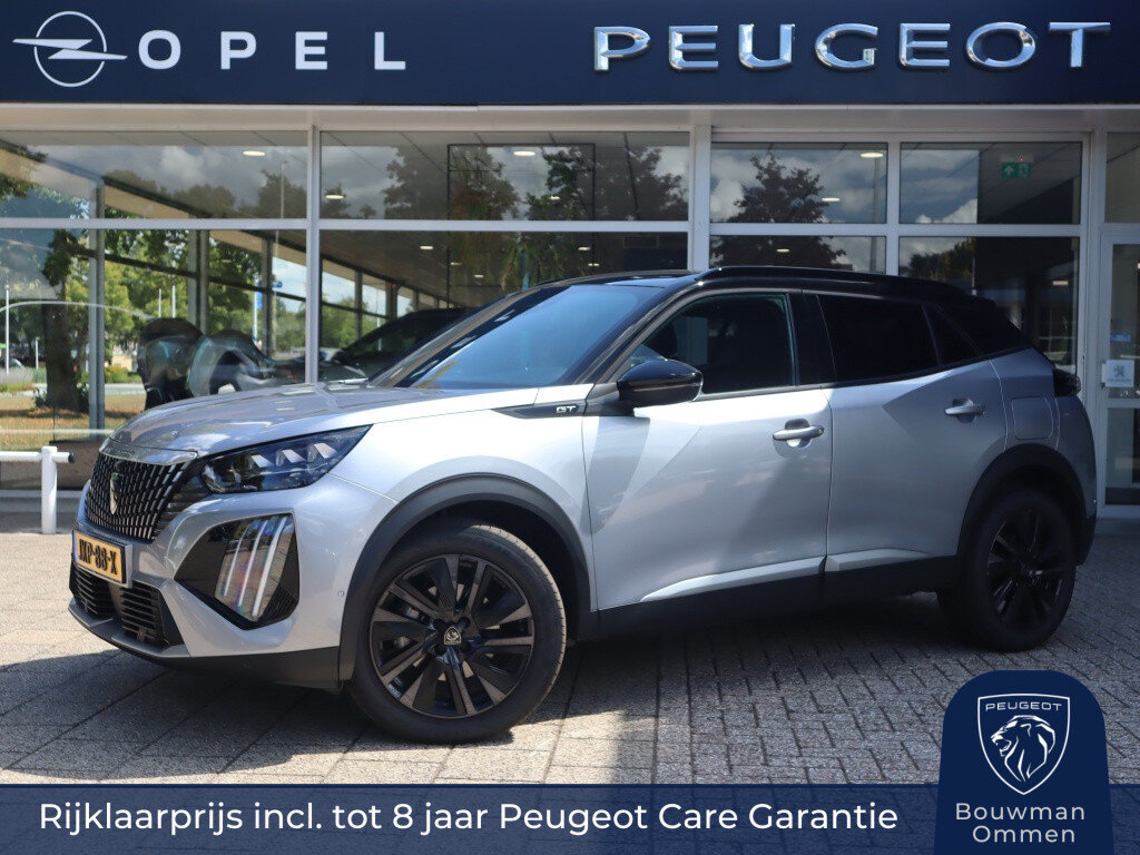 Peugeot 2008 GT Hybrid 145PK e-DCS6 Automaat, Rijklaarprijs, Adaptieve Cruise Control 360 graden Camera Navigatie DAB+