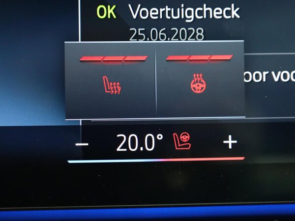 Elektrisch verwarmde voorstoelen