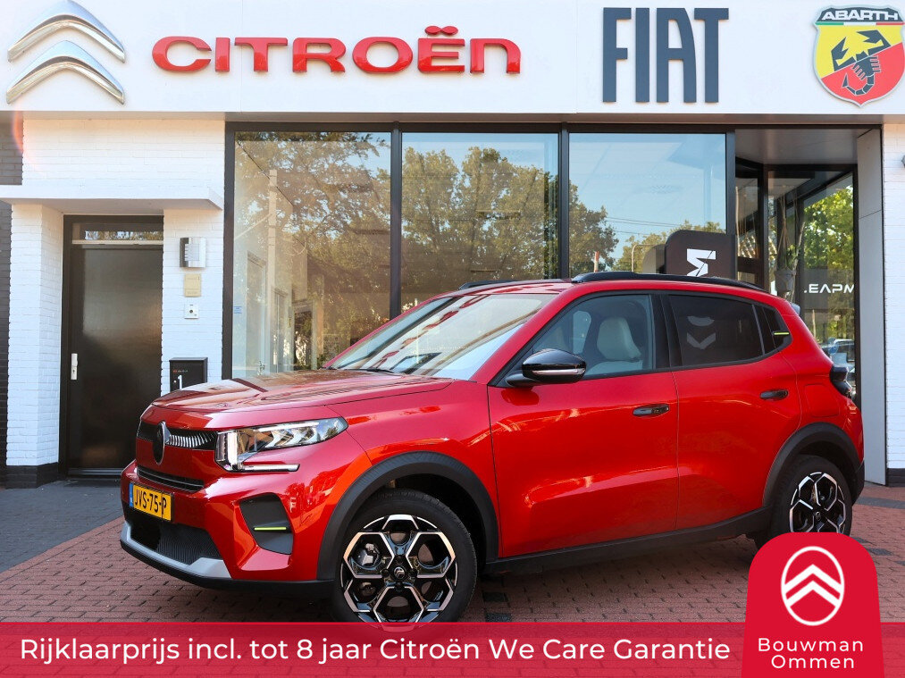 Citroën ë-C3 EV 44kWh 113PK Comfort Range Automaat Max, Rijklaarprijs | Navigatie | Camera | DAB+ | 17 inch lichtmetalen wielen