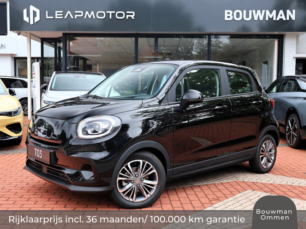 Leapmotor T03 EV 37,3kWh 95PK 5drs. Design, Rijklaarprijs | Navigatie | Panoramadak | Camera
