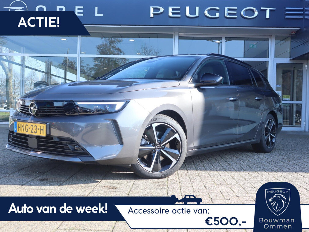 Opel Astra Sports Tourer *Auto van de Week!* Business Edition Turbo Hybrid 145pk eDCT Automaat, Rijklaarprijs,Trekhaak Adaptieve cruise control AGR stoel Stoel- en stuurverwarming