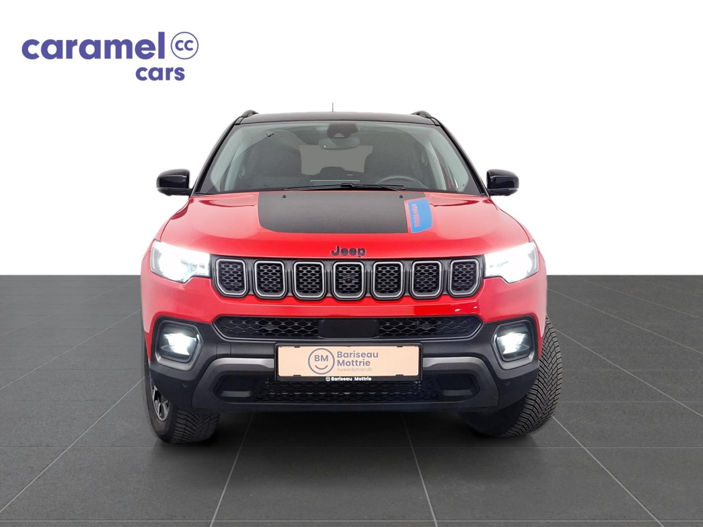 Jeep Compass TRAILHAWK PHEV 4X4 AUTOMAAT *LEDER*PANO DAK*OPEN DAK*ZETEL VERWARMING EN KOELING*CAMERA VOOR EN ACHTER*SENSOREN* - Afbeelding 2