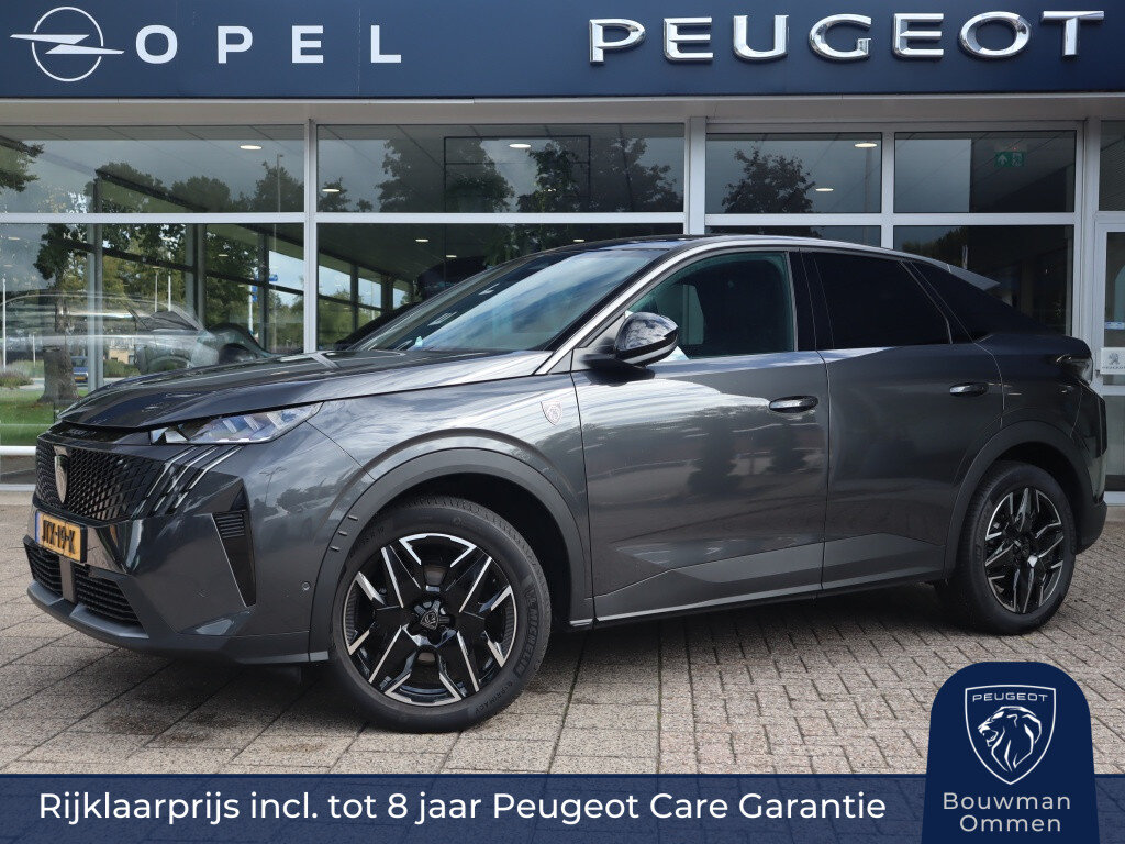 Peugeot 3008 SUV GT HYBRID 145pk e-DCS6 automaat, Rijklaarprijs, 360° Camera Adaptieve cruise control Elektrisch bedienbare achterklep