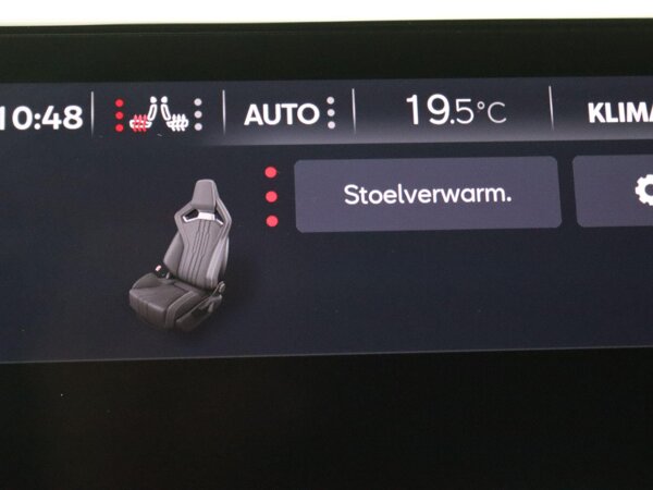Verwarmbare stoelen vóór