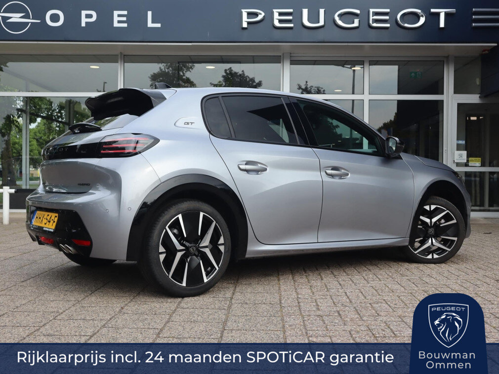 Peugeot 208 GT HYBRID 145pk e-DCS6 automaat, Rijklaarprijs, Camera voor en achter Adaptieve cruise control Keyless entry & start VERKOCHT