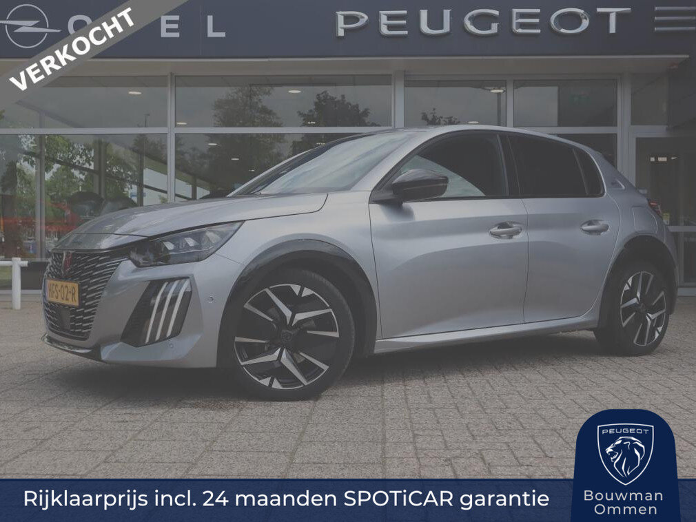 Peugeot 208 GT HYBRID 145pk e-DCS6 automaat, Rijklaarprijs, Camera voor en achter Adaptieve cruise control Keyless entry & start VERKOCHT