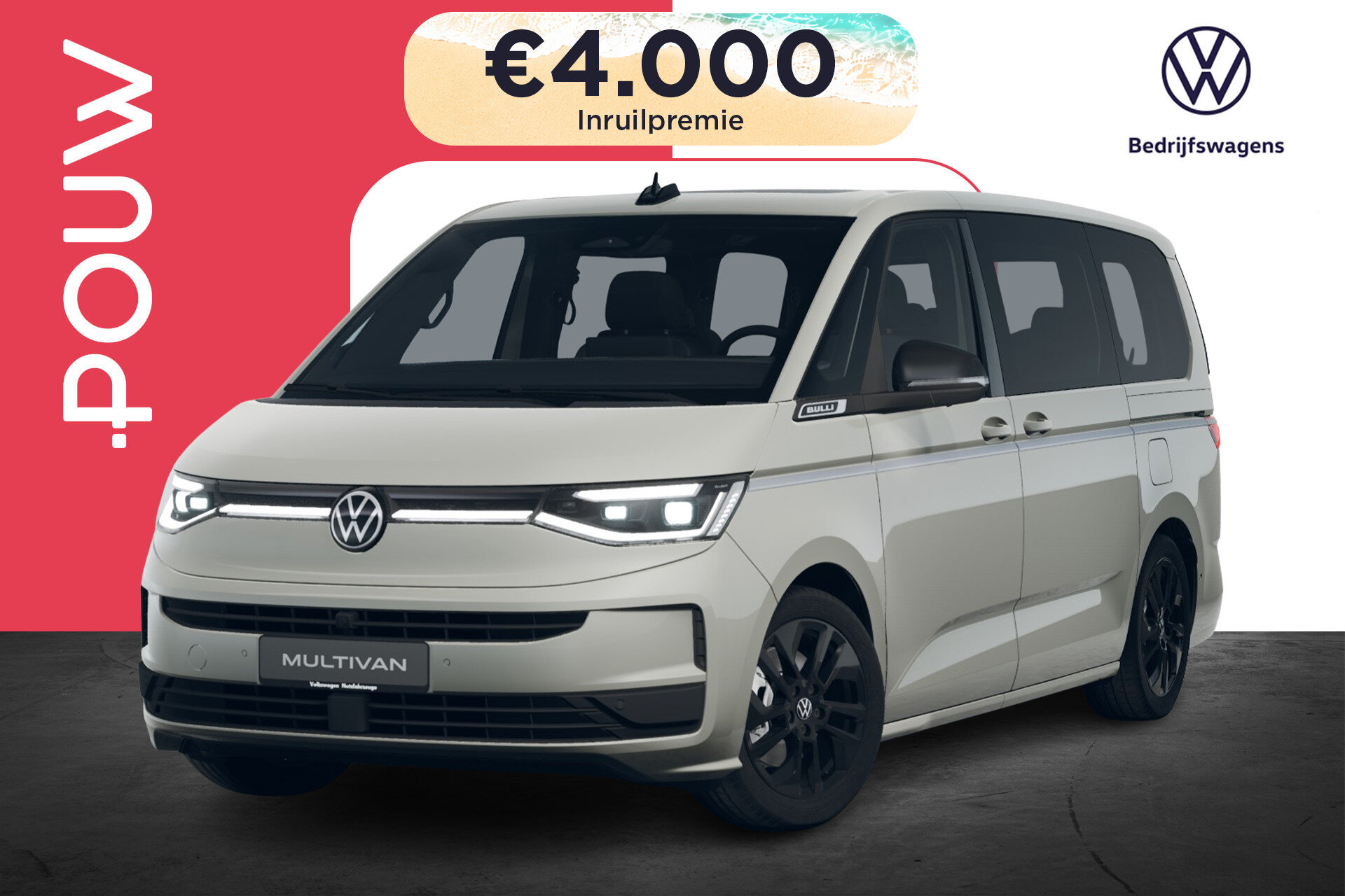 Volkswagen Multivan 1.5 eHybrid 245pk L2 Bulli Edition 4Motion - Afbeelding 1