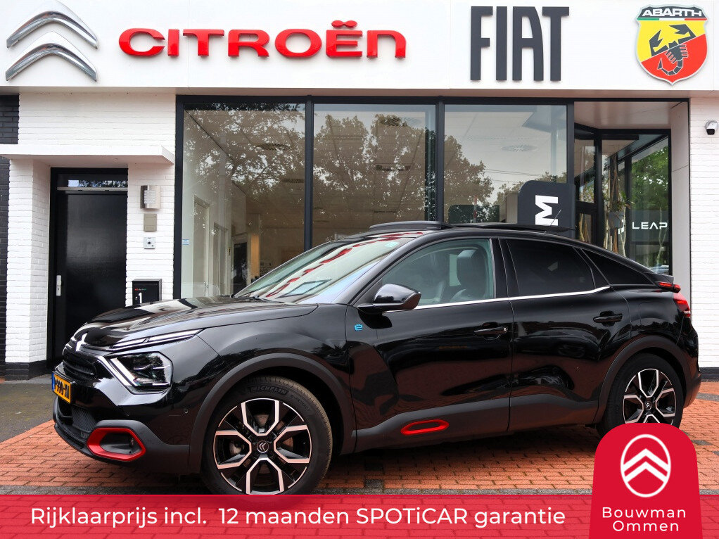 Citroën ë-C4 EV 50kWh 136PK Automaat Shine, Rijklaarprijs | Panoramadak | Leder | Stoelverwarming | Stuurverwarming | Head Up Display