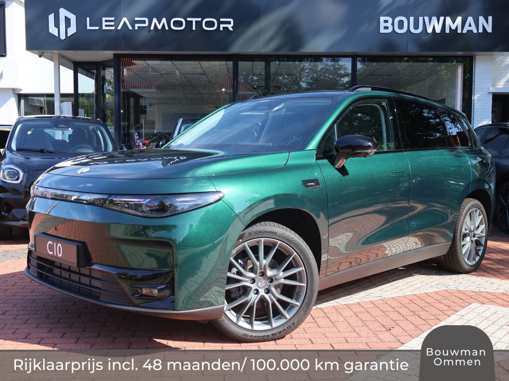 Leapmotor C10 Hybrid EV REEV 28,4 kWh 215PK Automaat Design NIEUW, Rijklaarprijs | 360 Camera | Stoelventilatie + verwarming | Stuurwielverwarming | Navigatie | DAB+ Tuner