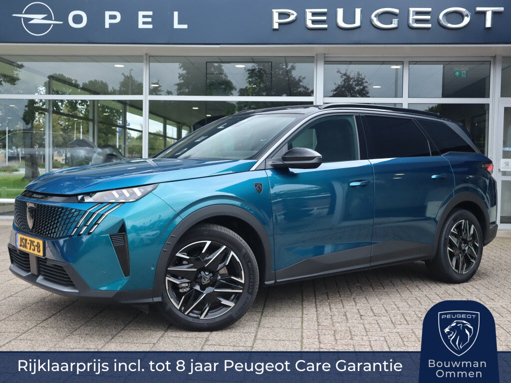 Peugeot 5008 GT Hybrid 145pk e-DSC6 automaat, Rijklaarprijs, 360° camera Stoel- en stuurverwarming Adaptieve cruisecontrol
