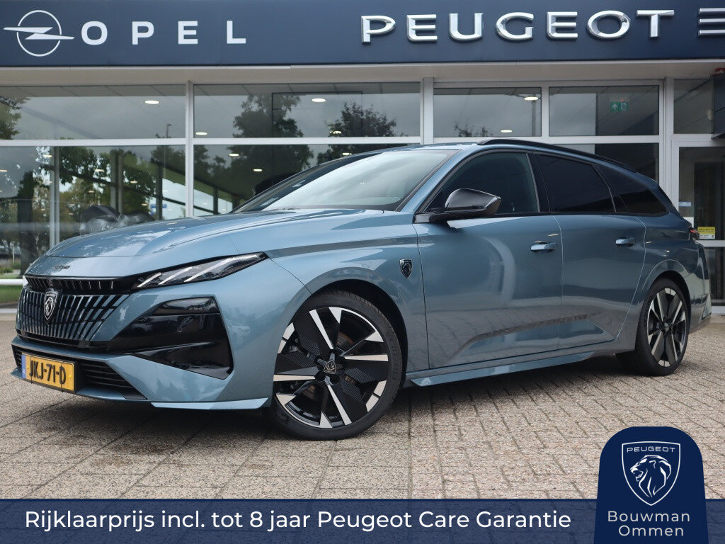 Peugeot 308 SW GT Hybrid 145PK e-DCS6 automaat, Rijklaarprijs, Adaptieve Cruise Control 360° Camera Elektrisch verstelbare stoel met massagefunctie