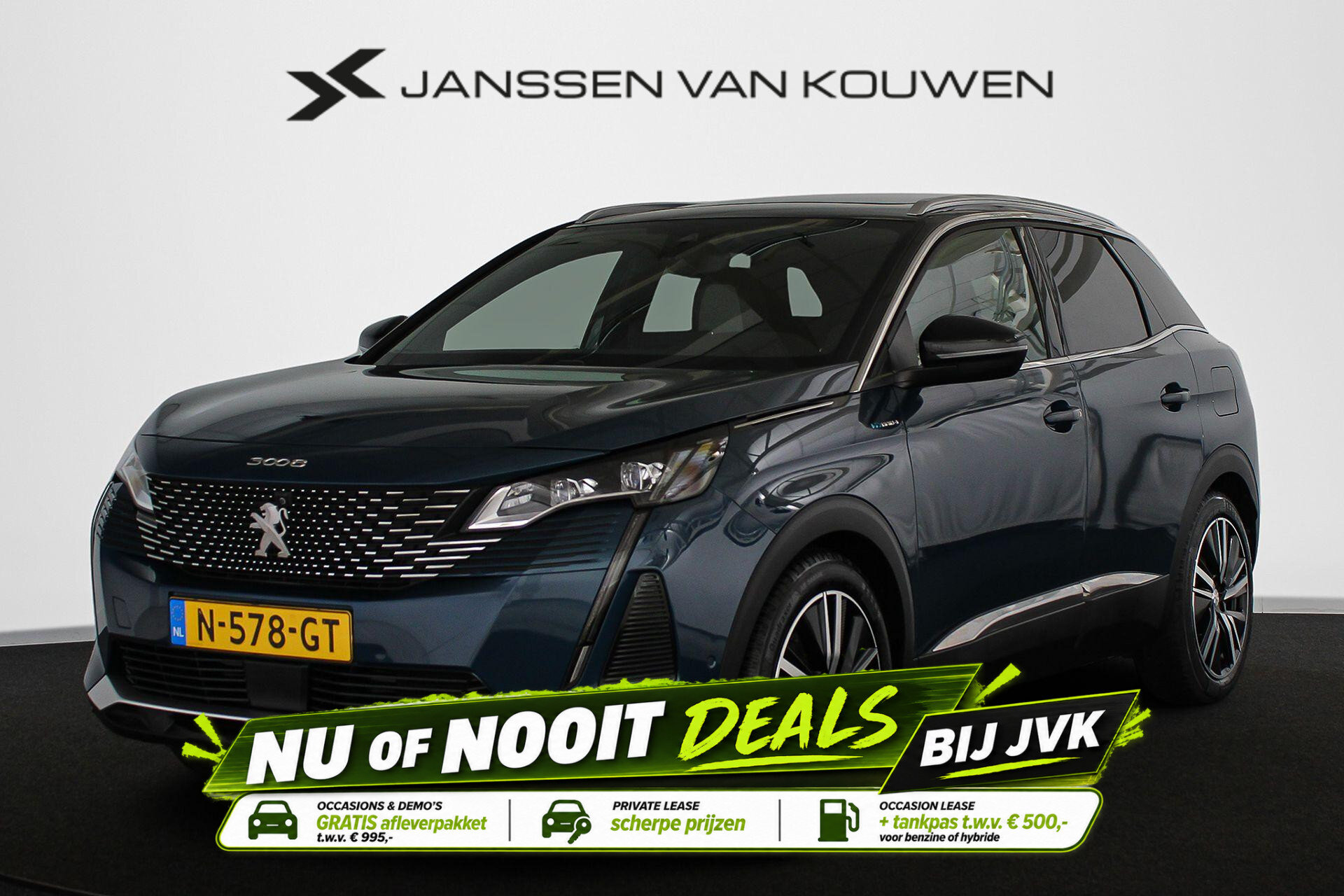 Peugeot 3008 1.6 HYbrid4 300 Blue Lease GT