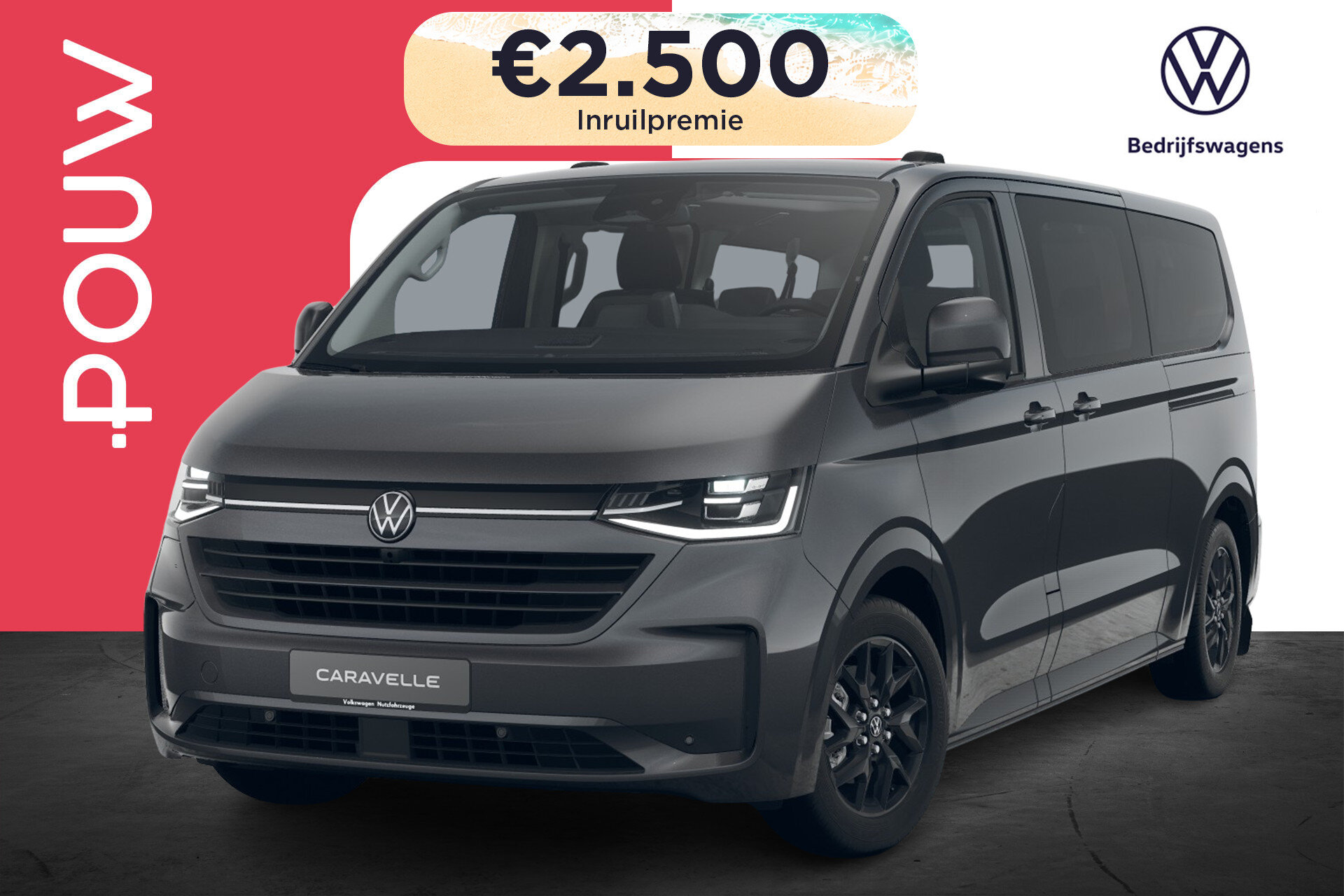 Volkswagen Transporter Caravelle 2.5 L2H1 233pk eHybrid Style