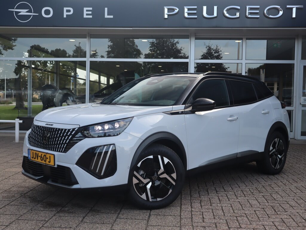 Peugeot 2008 GT Avantage 156pk 54kWh, Rijklaarprijs, 360° View Alcantara Adaptieve cruise Elektrisch verstelbare stoelen