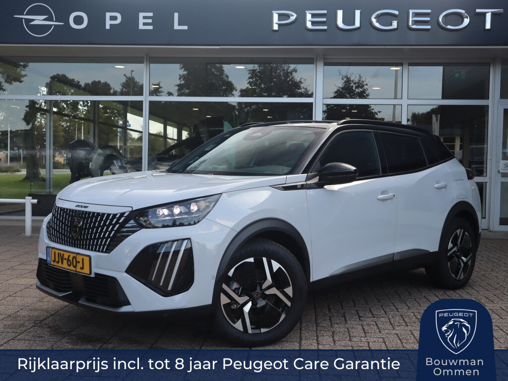 Peugeot 2008 GT Avantage 156pk 54kWh, Rijklaarprijs, 360° View Alcantara Adaptieve cruise Elektrisch verstelbare stoelen