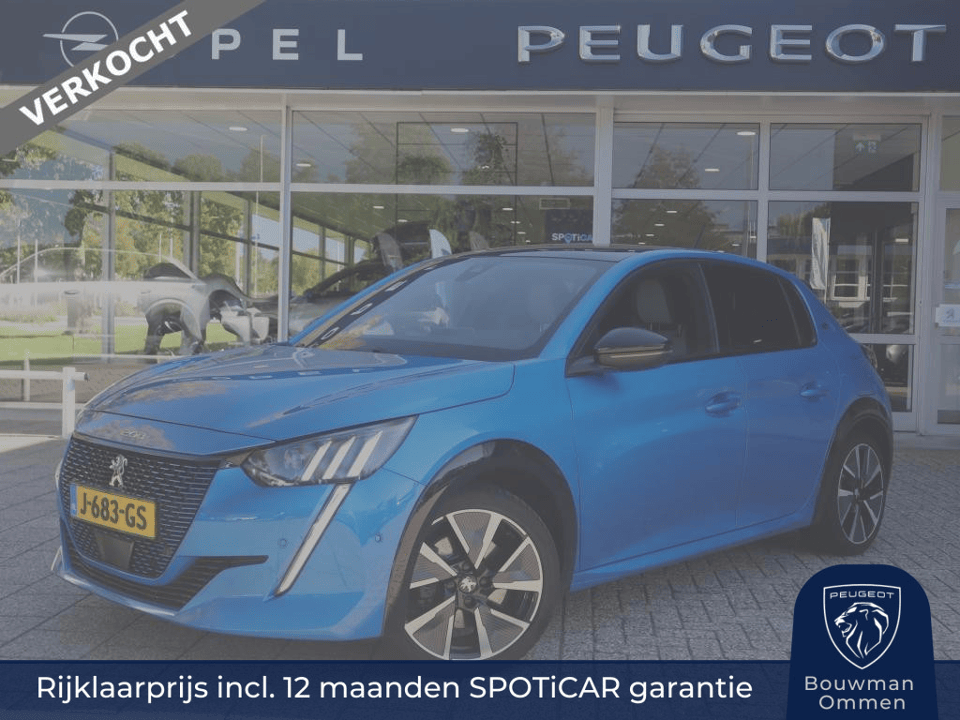 Peugeot e-208 GT EV 50kWh 136pk, Rijklaarprijs, Panoramadak Adaptieve cruise control 3-Fase Alcantara bekleding VERKOCHT - Afbeelding 1