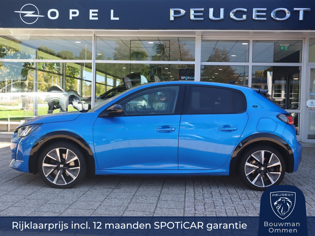 Peugeot e-208 GT EV 50kWh 136pk, Rijklaarprijs, Panoramadak Adaptieve cruise control 3-Fase Alcantara bekleding VERKOCHT - Afbeelding 2