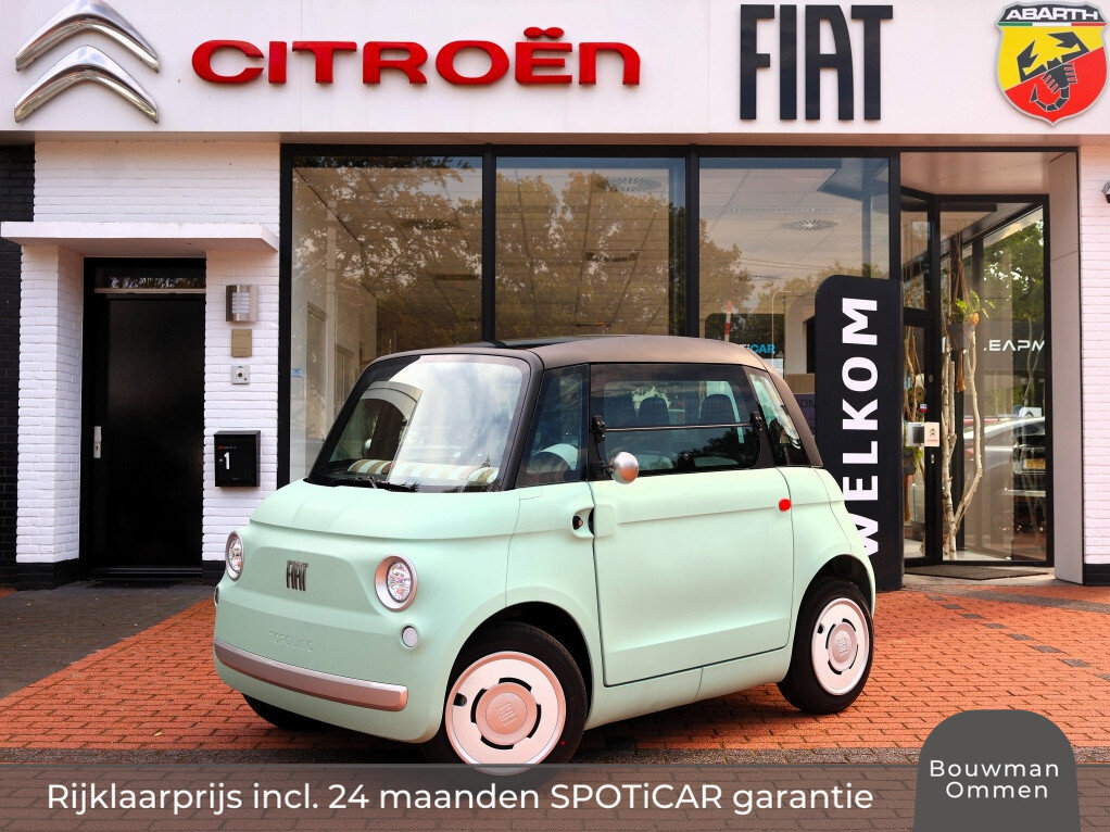 Fiat Topolino 5,5 kWh 8PK Verde Vita, NIEUW, Rijklaarprijs | Panoramadak | LED verlichting | Smartphone station