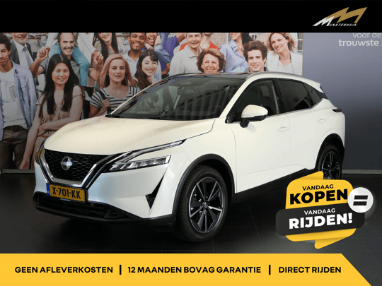 Nissan Qashqai 1.3 MHEV Xtronic Tekna *1.800kg trekgewicht!* - Occasion Lease vanaf €509 p/m -
