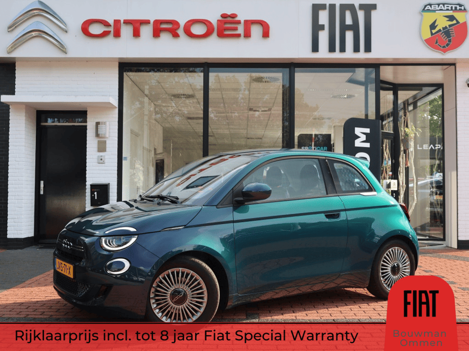 Fiat 500 1.0 Hybrid 65PK Torino Launch Edition, Rijklaarprijs | Apple Carplay/ Android Auto | Parkeersensoren | DAB+ | Bluetooth | Lichtmetalen wielen - Afbeelding 1