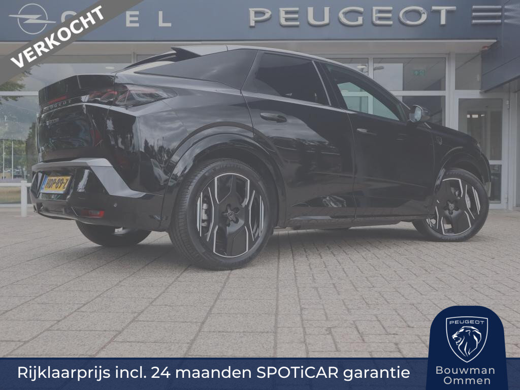 Peugeot e-3008 GT EV 73 kWh 210pk, Rijklaarprijs, 360° Camera 20" Lichtmetalen velgen Warmtepomp FOCAL HiFi VERKOCHT