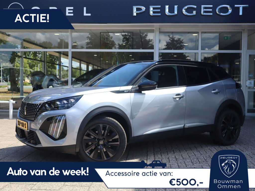 Peugeot 2008 GT *Auto van de Week!* Hybrid 145PK e-DCS6 Automaat, Rijklaarprijs, Adaptieve Cruise Control 360 graden Camera Navigatie DAB+