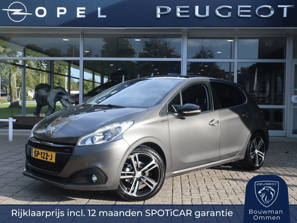 Peugeot 208 GT-Line PureTech 110pk EAT6 automaat 5Drs, Rijklaarprijs, Panoramadak, Camera Navigatie - Afbeelding 1