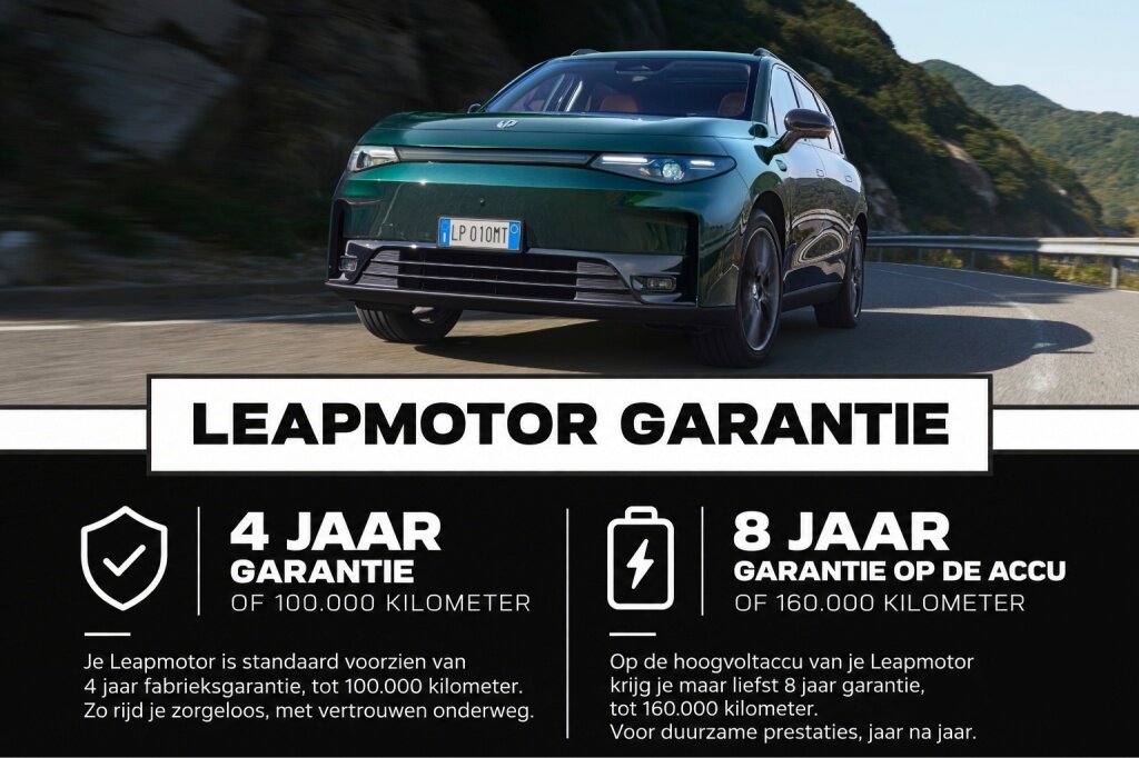 Leapmotor B03X B03X EV ProMax 53kWh 197PK Automaat Design NIEUW, Rijklaarprijs | Adaptieve Cruise Control | Stoelverwarming | Stuurverwarming | 360 Camera - Afbeelding 4
