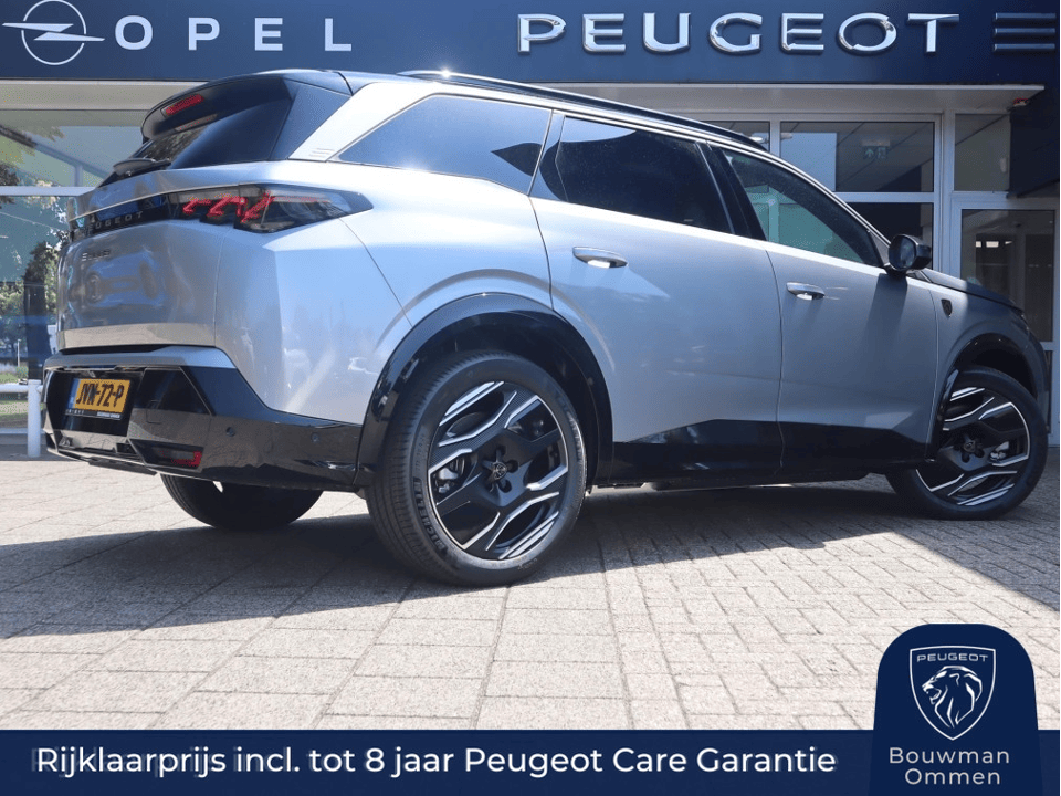 Peugeot e-5008 SUV EV GT Exclusive 73 kWh 210PK 7pers., Rijklaarprijs, Leder Trekhaak Navigatie 360° Camera 20 inch wielen VERKOCHT - Afbeelding 1