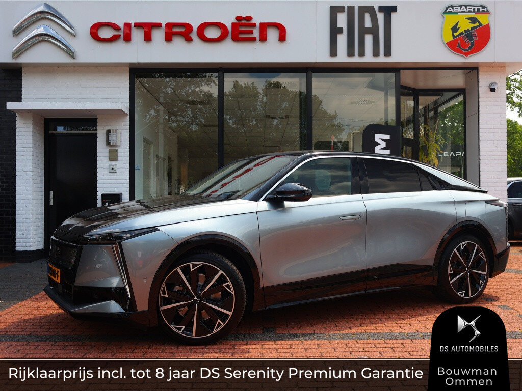 DS N°8 EV 97,2 kWh 350PK AWD Long Range Étoile Absulute Comfort Tech, Rijklaarprijs | Trekhaak | Panoramadak | Two Tone | Leder