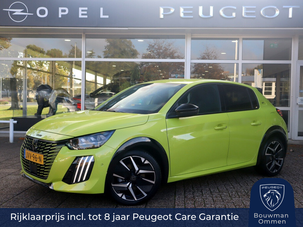 Peugeot 208 GT Hybrid 145PK e-DCS6 Automaat, Rijklaarprijs, Adaptieve Cruise Control 360 graden Camera Navigatie DAB+