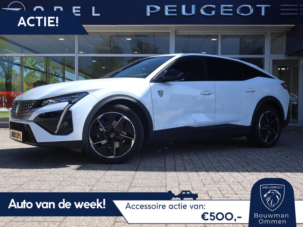 Peugeot 408 E-408 *Auto van de Week!* GT Avantage EV 58kWh 210pk Automaat, Rijklaarprijs, Elektrisch verstelbare en verwarmbare stoel Navigatie 360° camera