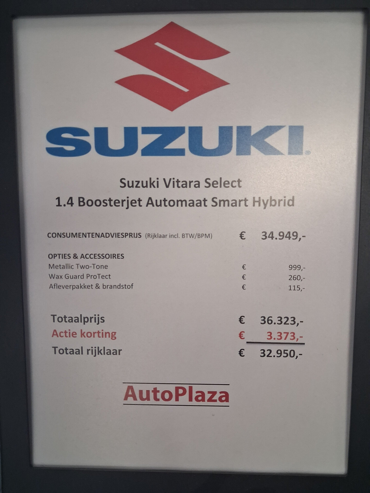 Suzuki Vitara 1.4 Boosterjet Smart Hybrid Select - Afbeelding 2