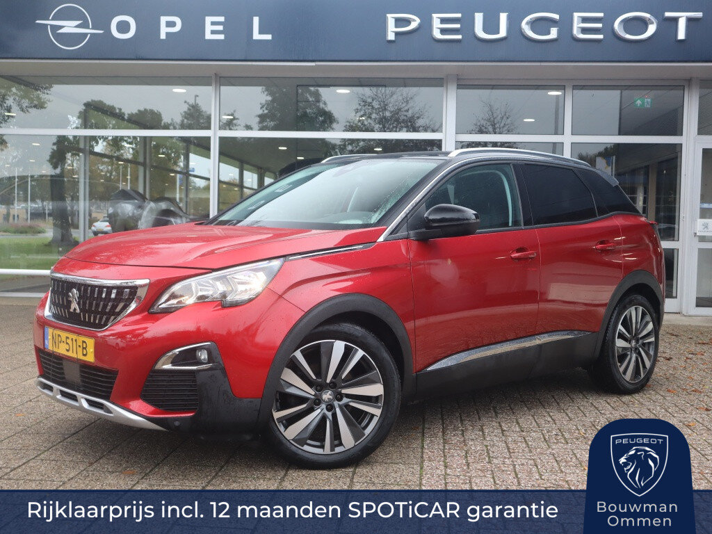 Peugeot 3008 SUV Première PureTech 130pk S&S, Rijklaarprijs, Navigatie Camera Black diamond dak Trekhaak