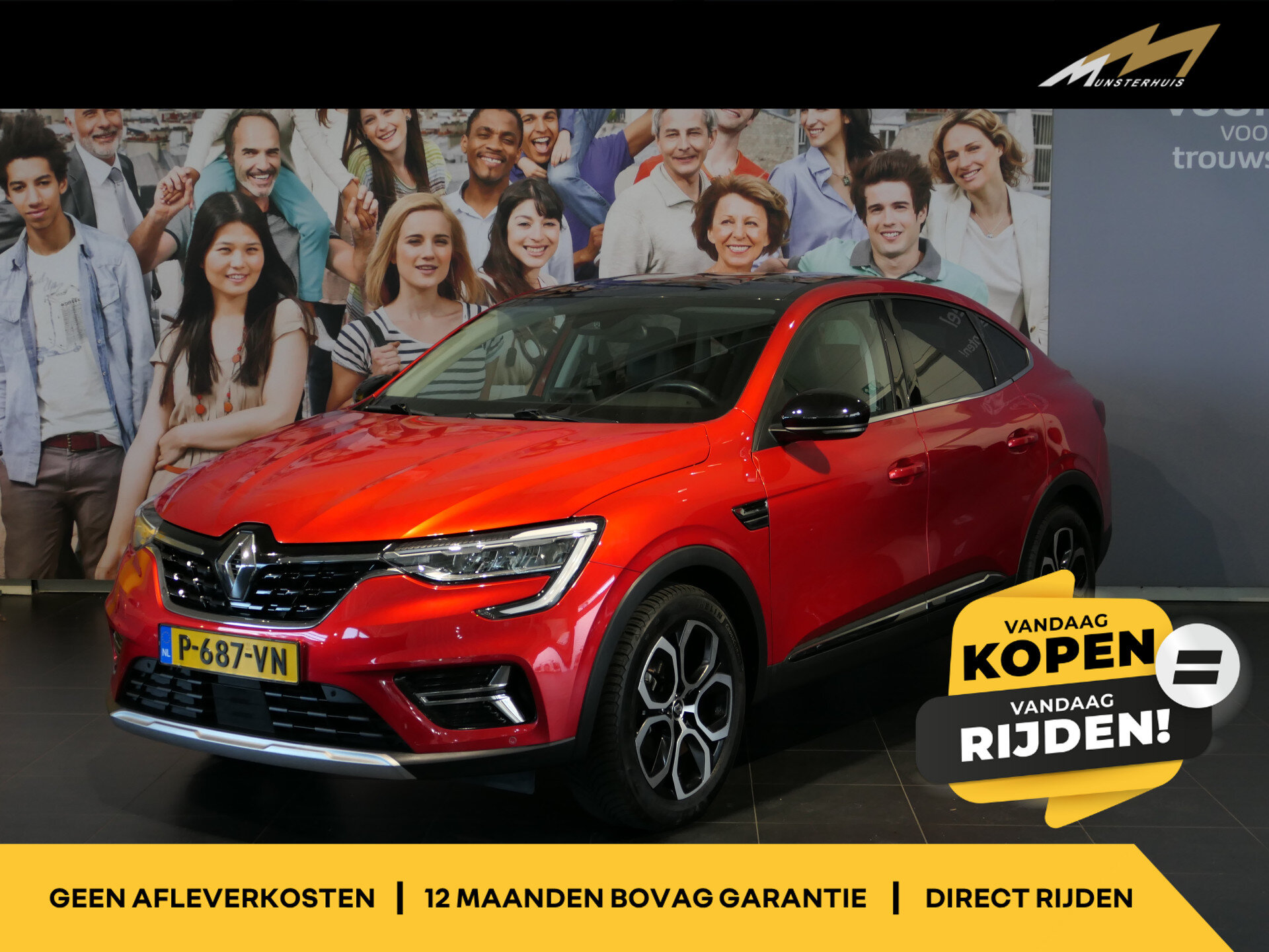Renault Arkana 1.6 E-Tech Hybrid 145 Intens - Occasion Lease vanaf €509 p/m -