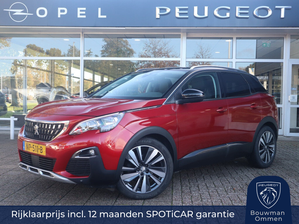 Peugeot 3008 SUV Première PureTech 130pk S&S, Rijklaarprijs, Navigatie Camera Black diamond dak Trekhaak