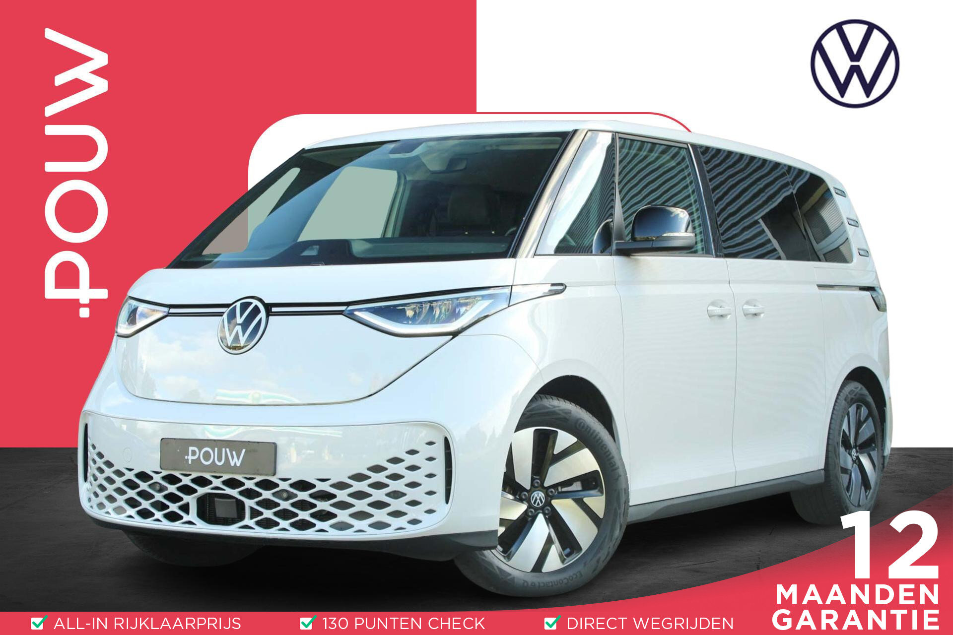 Volkswagen ID. Buzz 204pk Pro 77kWh uit 2024 | Te koop bij Pouw