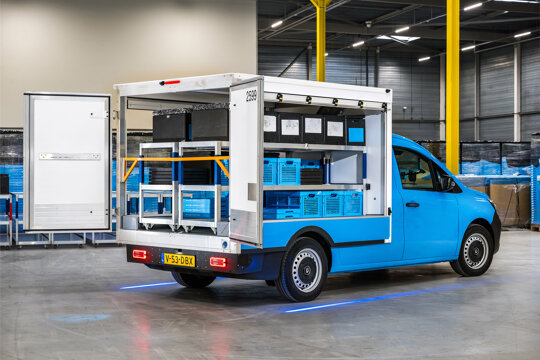 Op maat gemaakte, volledig elektrische bedrijfswagen