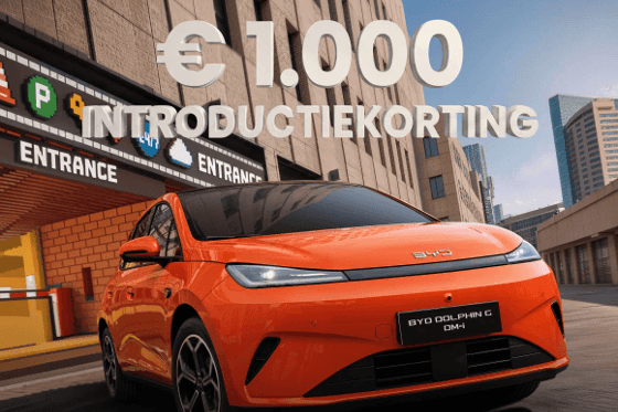 BYD DOLPHIN G DM-i Introductiekorting van € 1.000 in juni en juli 2026