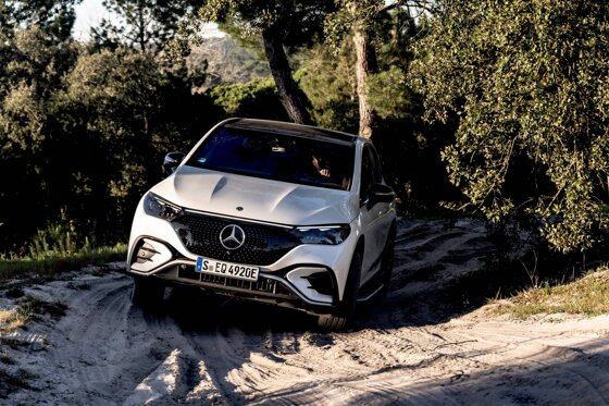 EQE SUV - dynamische proporties