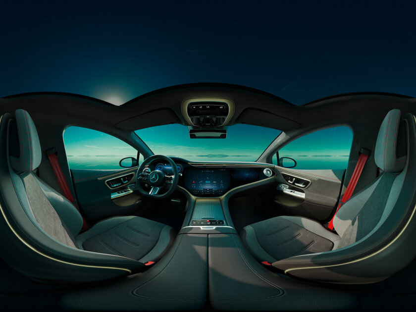 Mercedes-Benz EQE Limousine in beeld 1