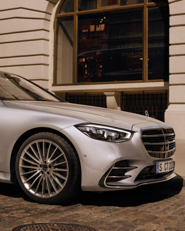 Mercedes-Benz S-Klasse mobiele weergave