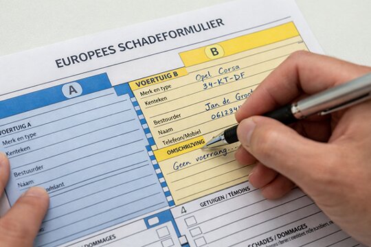 Europees schadeformulier invullen