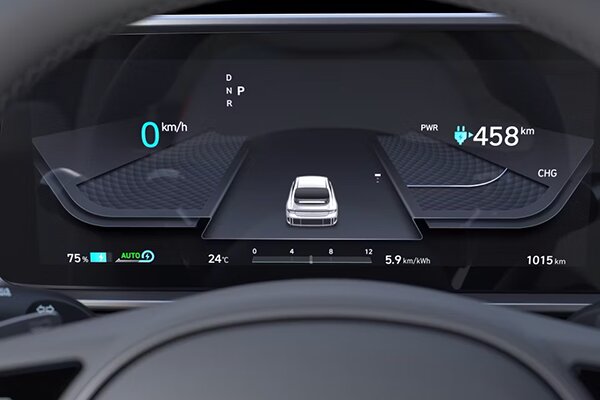 Digitaal 12,3-inch cluster Hyundai IONIQ 6 2024