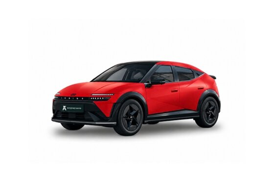 Hyundai IONIQ 3 rood met schaduw onderkant 09-2026