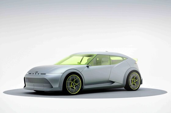 Hyundai-onthult-Concept-THREE-op-IAA-Mobility-2025-in-Munchen Concept Three op een lege achtergrond
