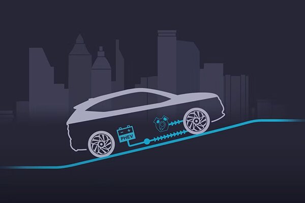 Energiestroom acceleratie heuvel op TUCSON Plug-in Hybrid 2024