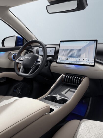 Interieur zijaanzicht BYD ATTO 3 EVO
